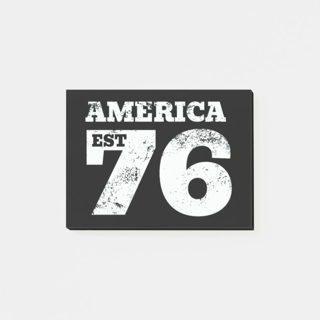 Amerika hat 1776 patriotisch post-it klebezettel (Vorderseite)