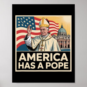 Amerika hat einen Papst, einen neuen katholischen Poster