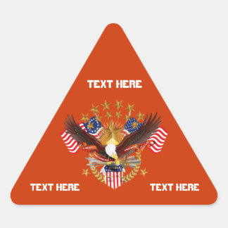 Amerika hat nicht das Dreieck vergessen, nur siehe Dreieckiger Aufkleber