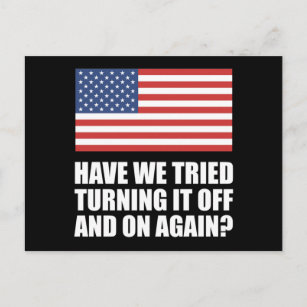 Amerika hat versucht, es wieder und wieder abzuwen postkarte
