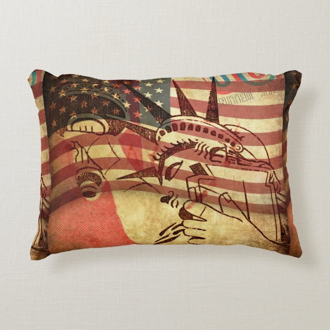 Amerika, Hintergrund Dekokissen (Vorderseite)