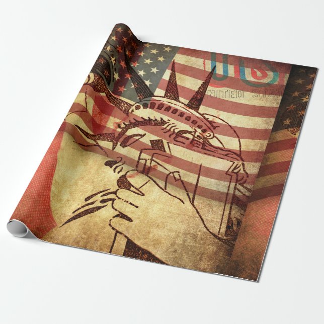Amerika, Hintergrund Geschenkpapier (Ungerollt)