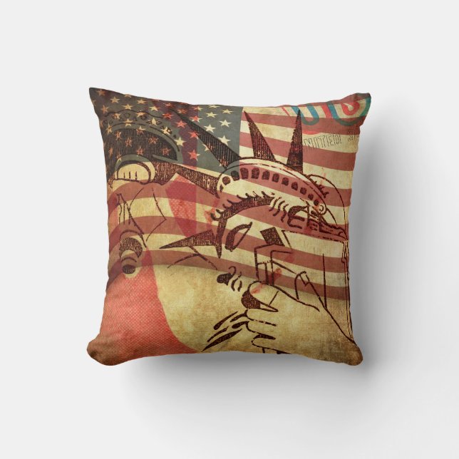 Amerika, Hintergrund Kissen (Vorderseite)