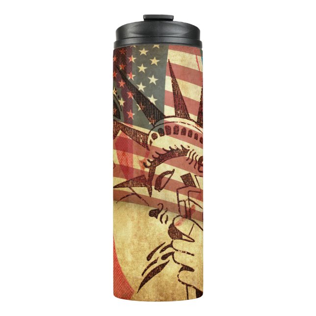 Amerika, Hintergrund Thermosbecher (Vorderseite)