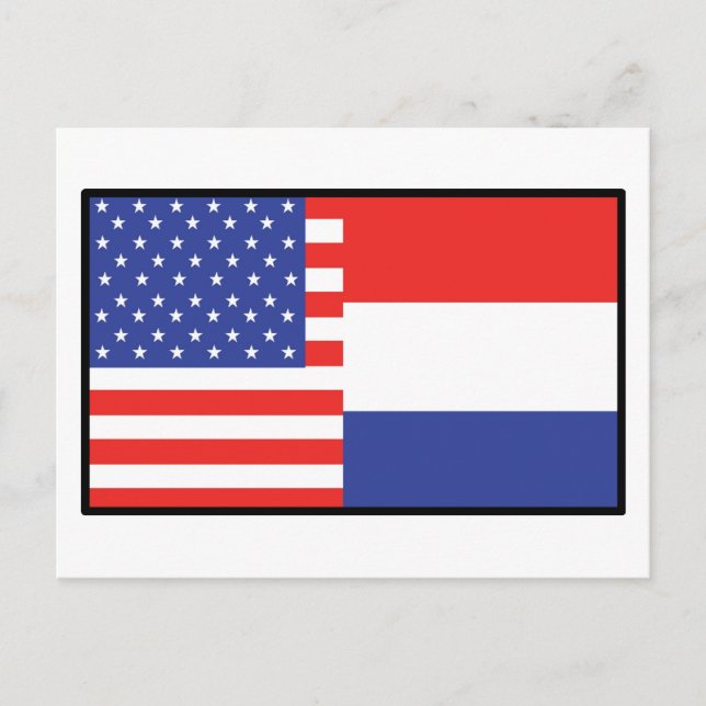 Amerika Holland Postkarte (Vorderseite)