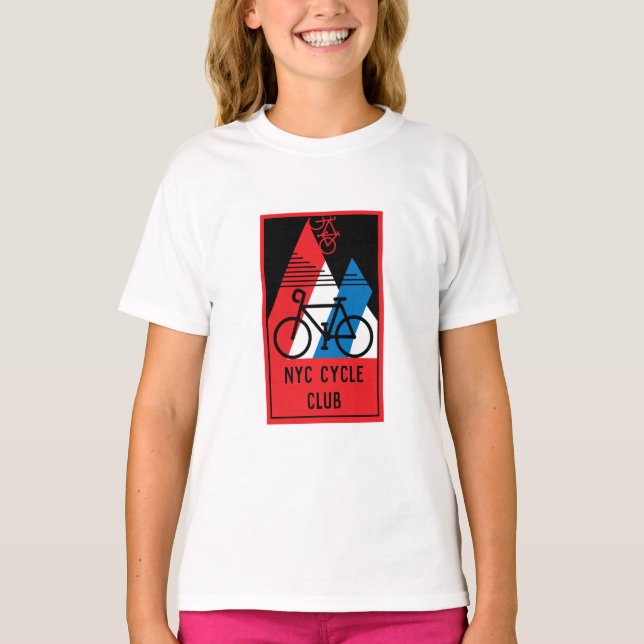 Amerika im Rad T-Shirt (Vorderseite)