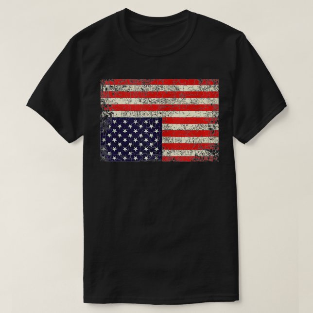 Amerika in Not - Auf dem Kopf  T-Shirt (Design vorne)