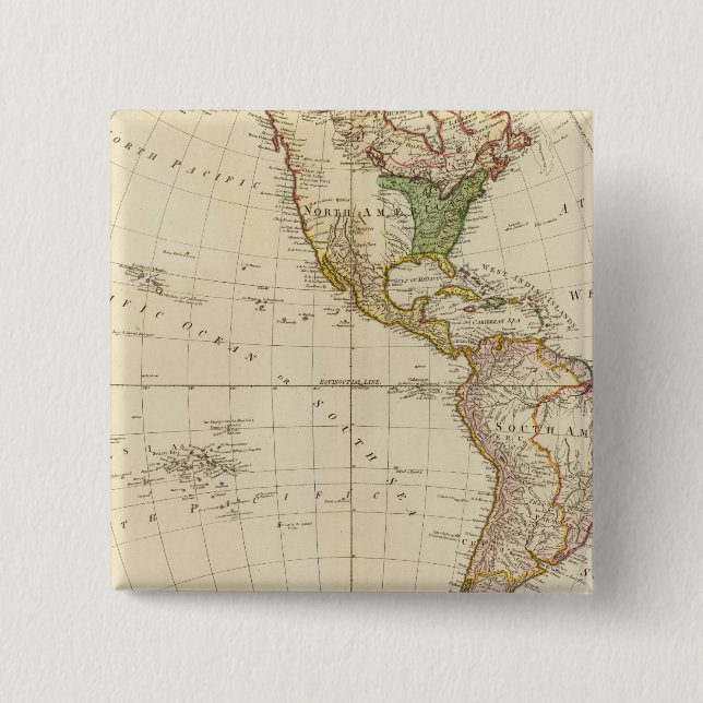 Amerika - Indische Stammessiedlungen Button (Vorderseite)