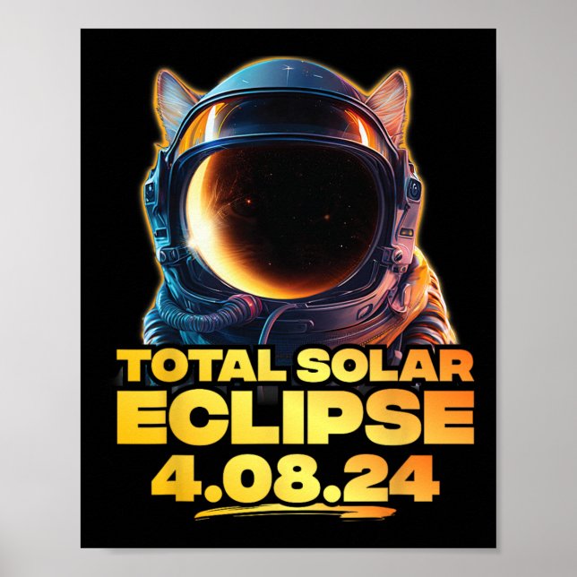 Amerika insgesamt 4.08.24 Solarkatze insgesamt 2 Poster (Vorne)