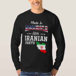 Amerika iranische Teile Iran Karte USA-Flagge Abst T-Shirt