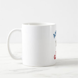 Amerika ist das G.O.A.T patriotisches Ziegen Cowbo Kaffeetasse