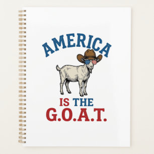 Amerika ist das G.O.A.T patriotisches Ziegen Cowbo Planer