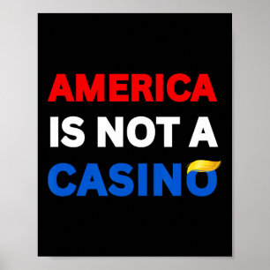 Amerika ist kein Casino Anti-Trump-Zölle Protest Poster