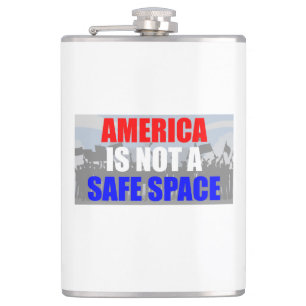 Amerika ist kein sicherer Ort Flachmann