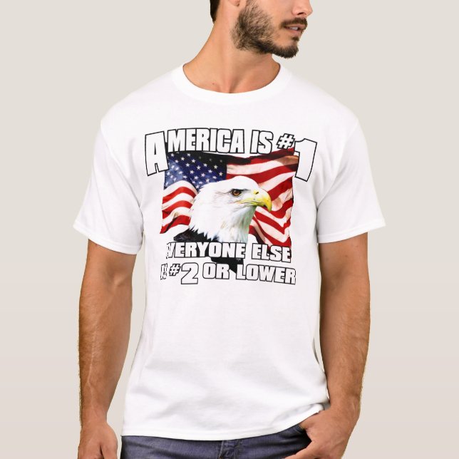 Amerika ist T - Shirt #1 (Vorderseite)