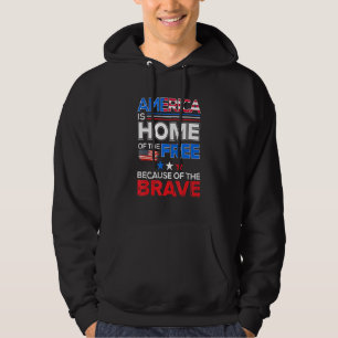 Amerika ist Zuhause der freien Patriotischen US-Mä Hoodie