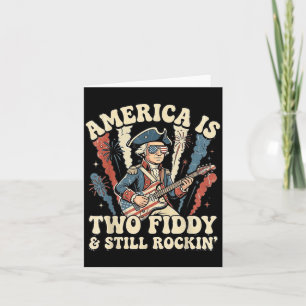 Amerika ist zwei fiddy immer noch rockig Gründungs Karte