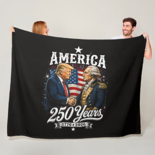 Amerika-Jubiläum 250. Trump Washington Fleecedecke