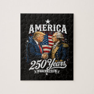Amerika-Jubiläum 250. Trump Washington Puzzle