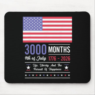 Amerika-Jubiläum USA 3000 Monate 250 Jahre Juli Mousepad