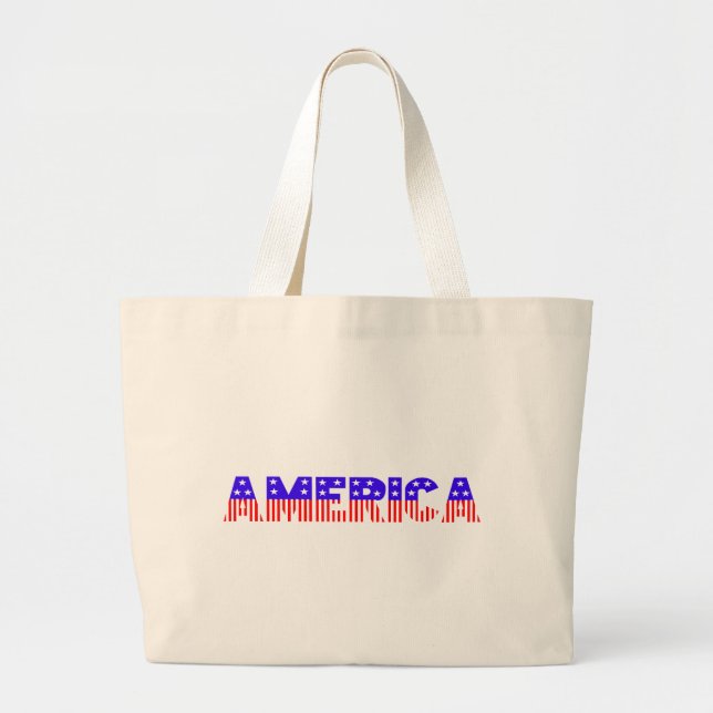 Amerika Jumbo Stoffbeutel (Vorne)