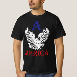 Amerika kämpft mit amerikanischer Flagge T-Shirt