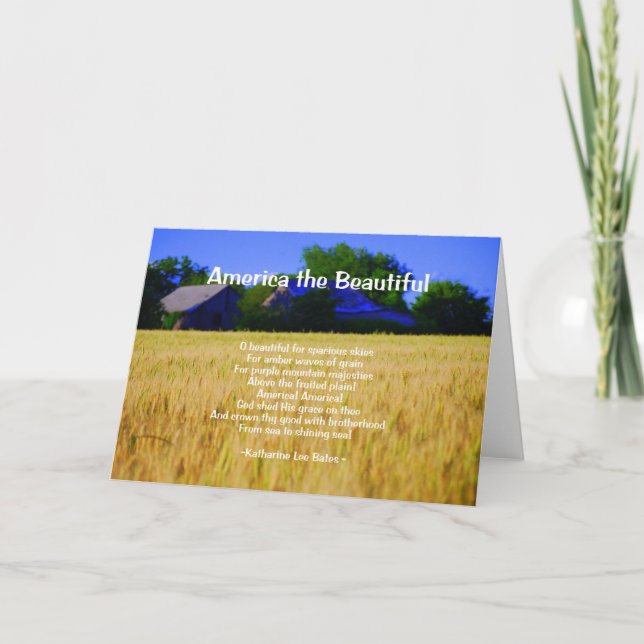 Amerika Karte (Vorderseite)