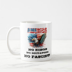 AMERIKA KEINE ART KEINE DIKTATOREN KEIN FASKIST! KAFFEETASSE