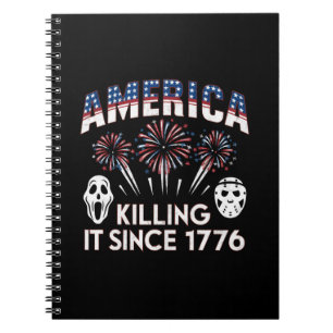 Amerika killt es seit 1776 Patriotischer Horror US Notizblock