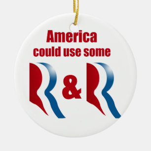 AMERIKA KONNTE IRGENDEIN R UND R BENUTZEN - .PNG KERAMIK ORNAMENT