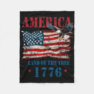 Amerika Land der Freie wegen des tapferen 4. Fleecedecke
