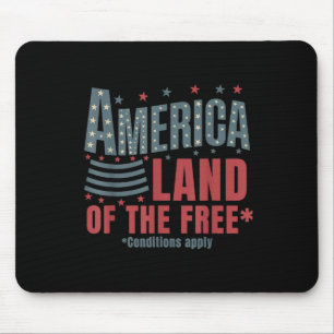 Amerika Land der Freien Patriotischer 4. Juli Mousepad
