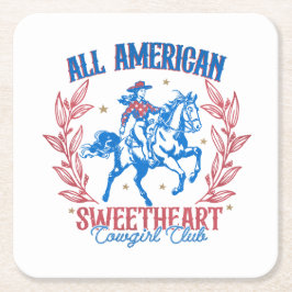 Amerika Land der Freien Rechteckiger Pappuntersetzer