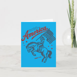 Amerika Land der Heimat der tapferen Rodeo Karte