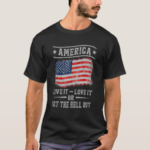 Amerika lebt es Liebe oder holt es aus dem 4. T-Shirt