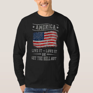 Amerika lebt es Liebe oder holt es aus dem 4. T-Shirt