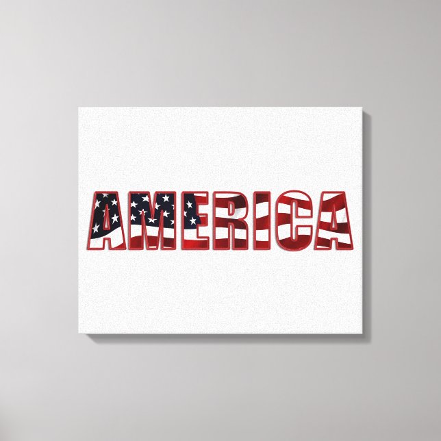 Amerika Leinwanddruck (Vorderseite)