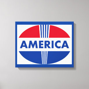 AMERIKA LEINWANDDRUCK