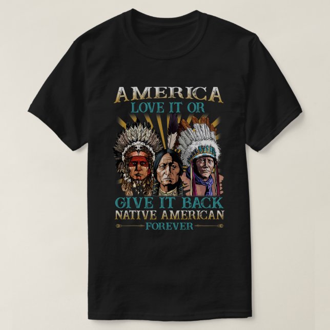 Amerika Liebe es oder gibt es zurück den amerikani T-Shirt (Design vorne)