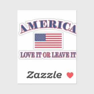 Amerika Liebe Es Oder Verlasse Es Aufkleber