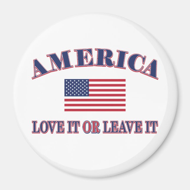 Amerika Liebe es oder verlasse es Magnet (Vorne)