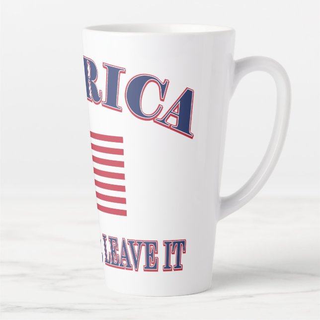 Amerika Liebe es oder verlasse es Milchtasse (Rechts)