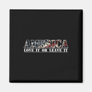 Amerika Liebe Es Oder Verlasse Es Patriot  Magnet