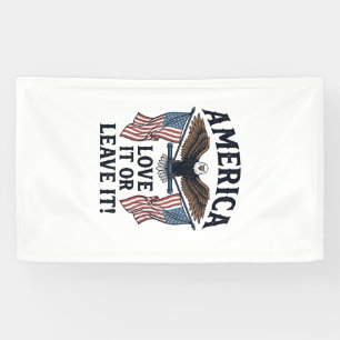 Amerika Liebe Es Oder Verlasse Es Patriotischer Ad Banner