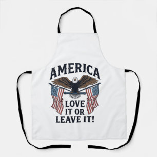 Amerika Liebe Es Oder Verlasse Es Patriotischer Ad Schürze