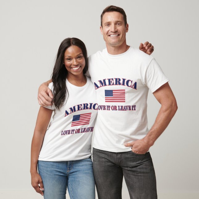 Amerika Liebe es oder verlasse es! T-Shirt (Unisex)