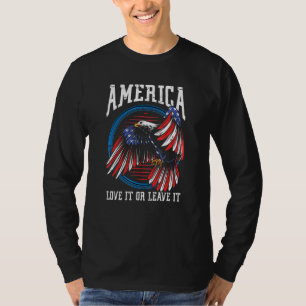 Amerika Liebe es oder Verlasse es uns eifrig stolz T-Shirt