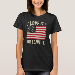 Amerika Liebe es oder Verlasse es unter amerikanis T-Shirt