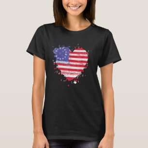 Amerika Liebe Flag USA Herzlich Willkommen im 4. J T-Shirt