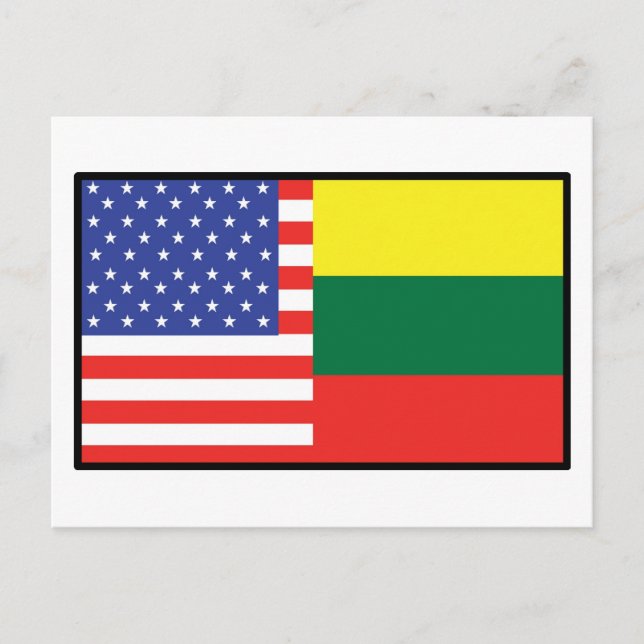 Amerika Litauen Postkarte (Vorderseite)